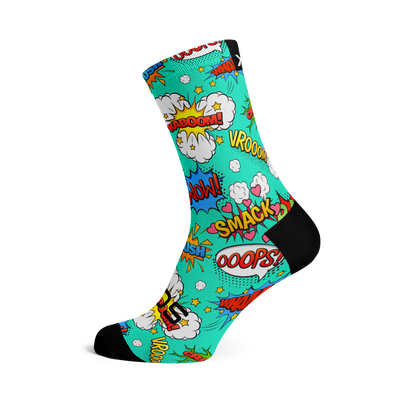 Comic Cycling Crew Socks
