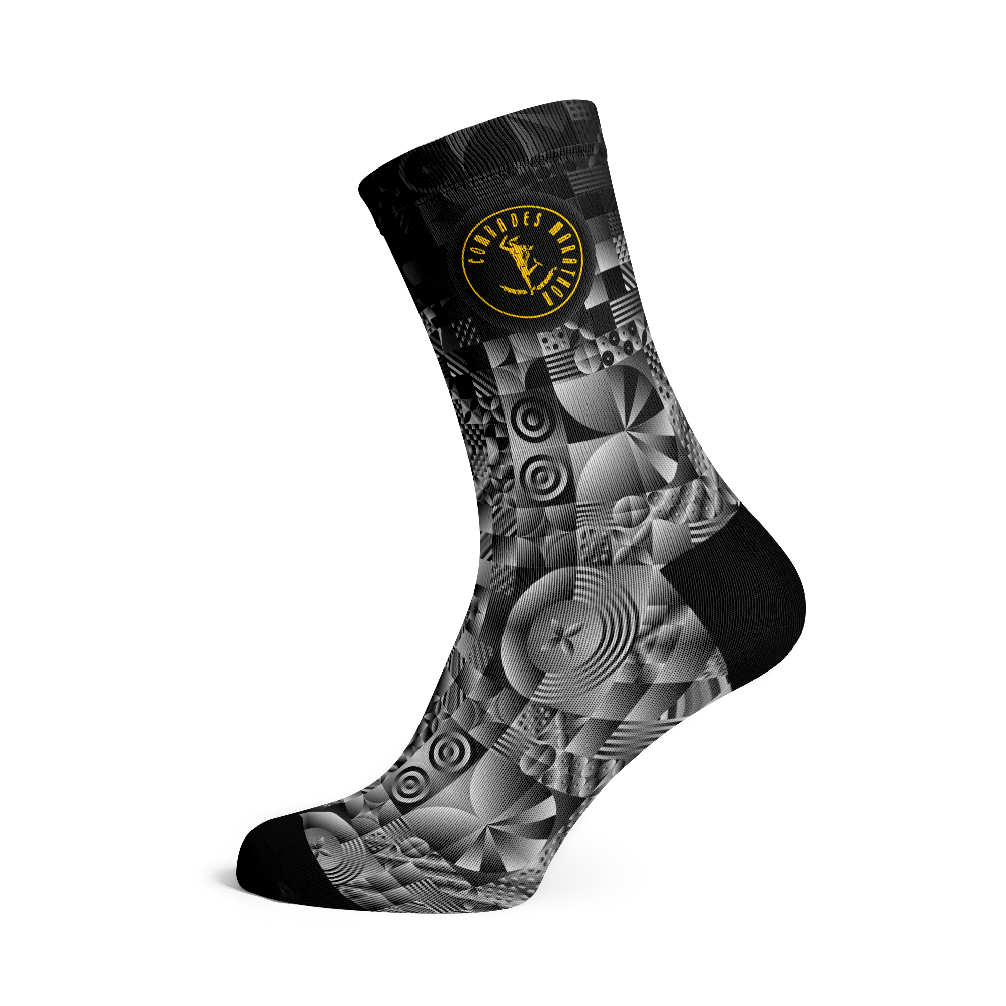 Comrades Marathon Silver Running Crew Socks