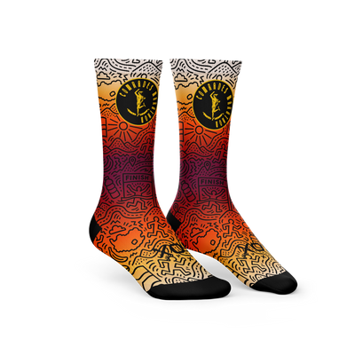 Comrades Marathon Sunset Crew Socks