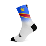 Democratic Republic of the Congo Flag Socks