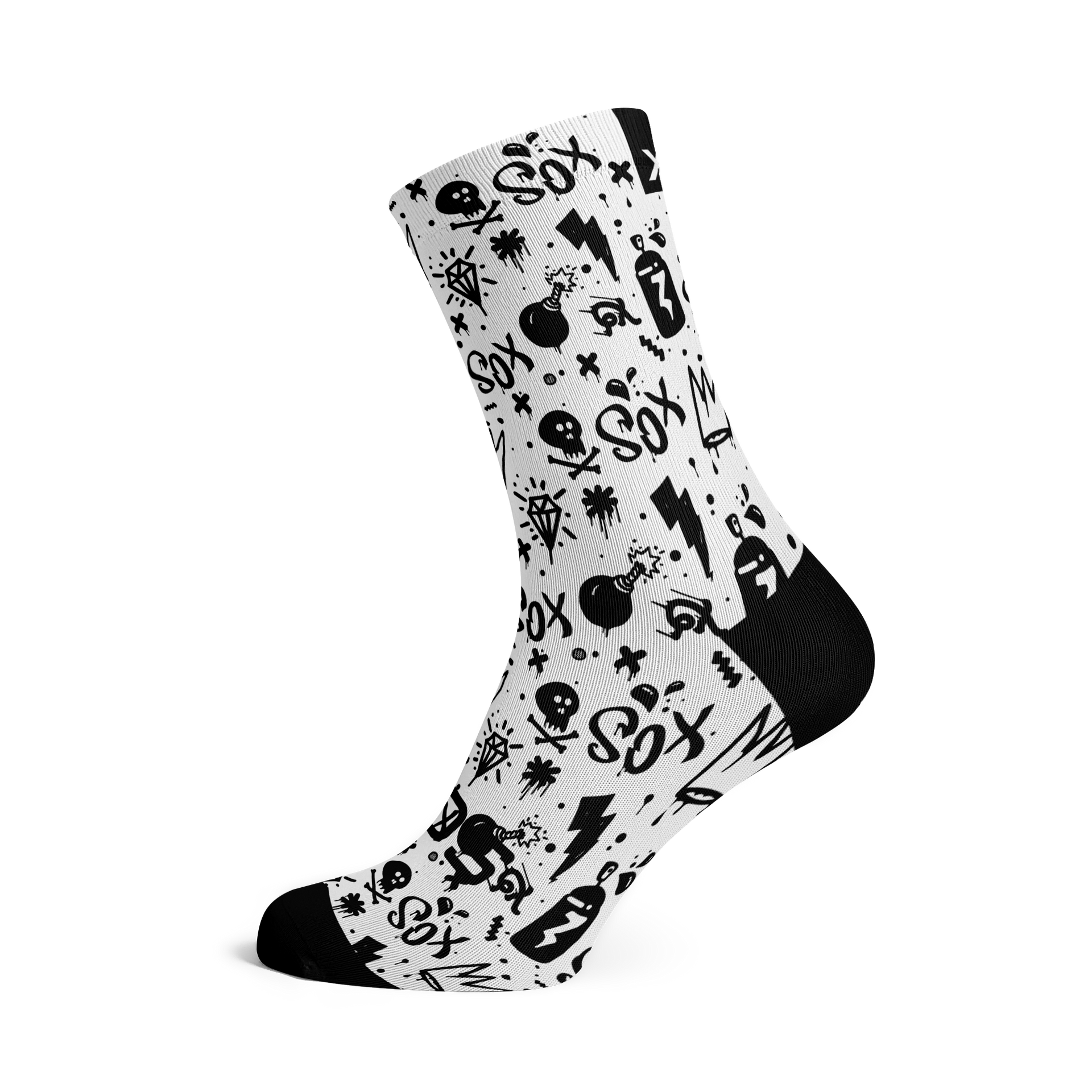Sox Footwear | Doodle White Socks – Sox South Africa