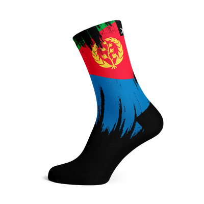 Eritrea Splash Flag Crew Socks