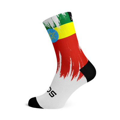 Ethiopia Splash Flag Crew Socks