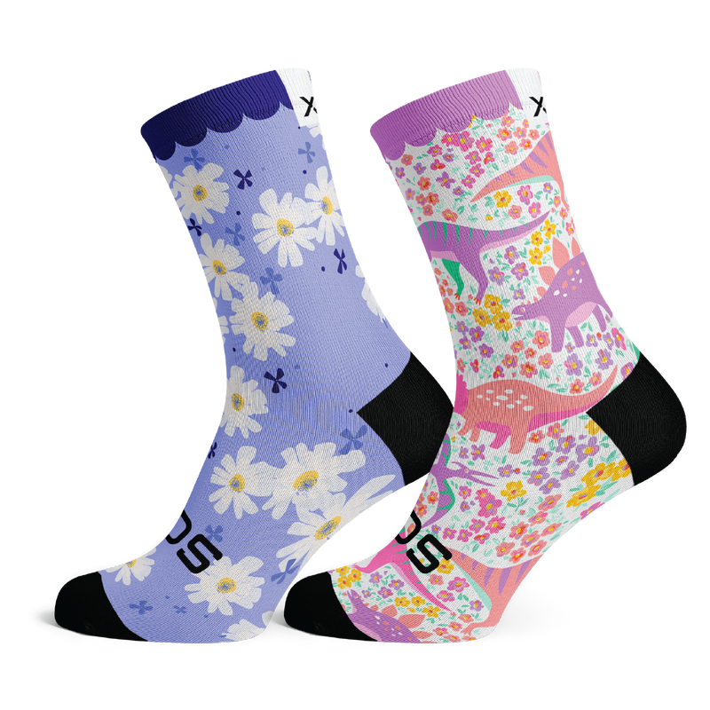 Wonderland and Garden Fairy Kids Crew Socks Combo