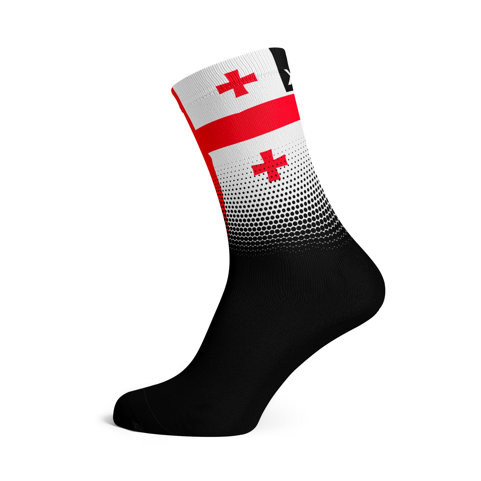 Georgia Flag Crew Socks