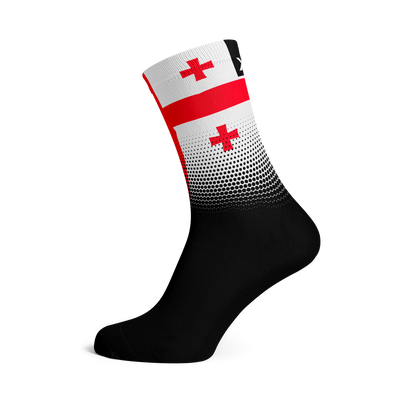 Georgia Flag Crew Socks