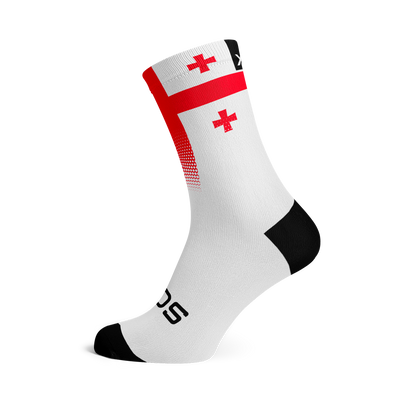 Georgia Flag Crew Socks