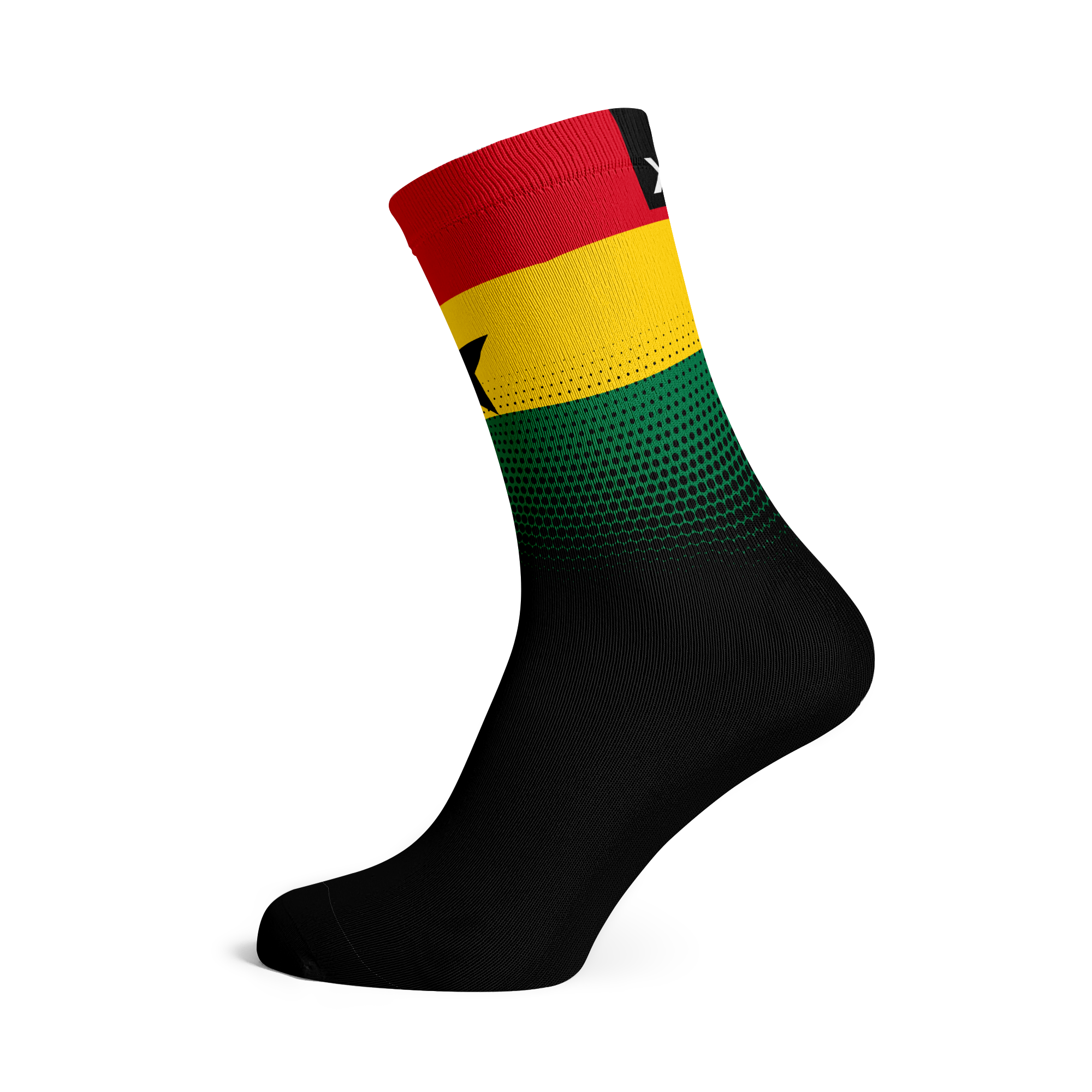 Ghana Flag Crew Socks