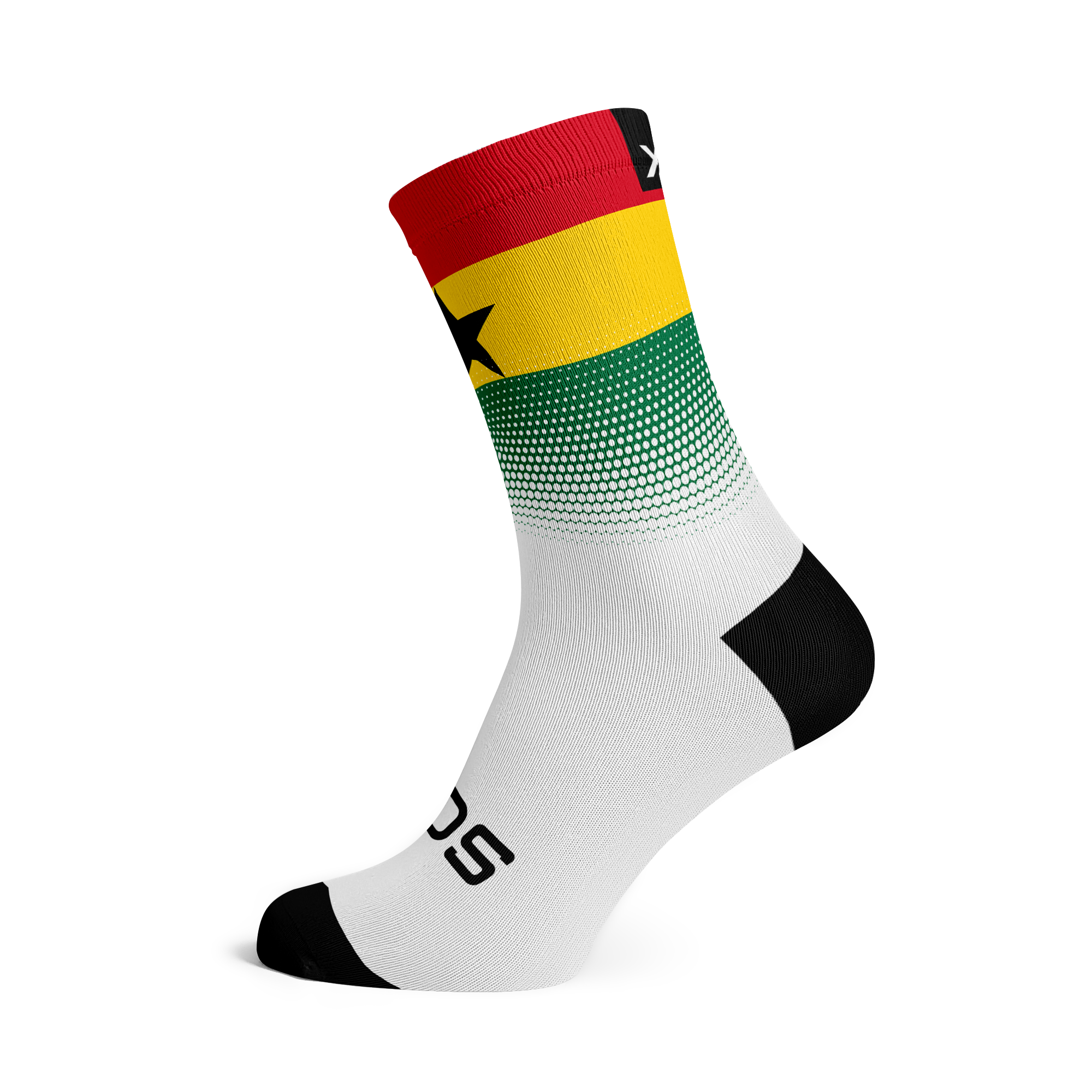 Ghana Flag Crew Socks