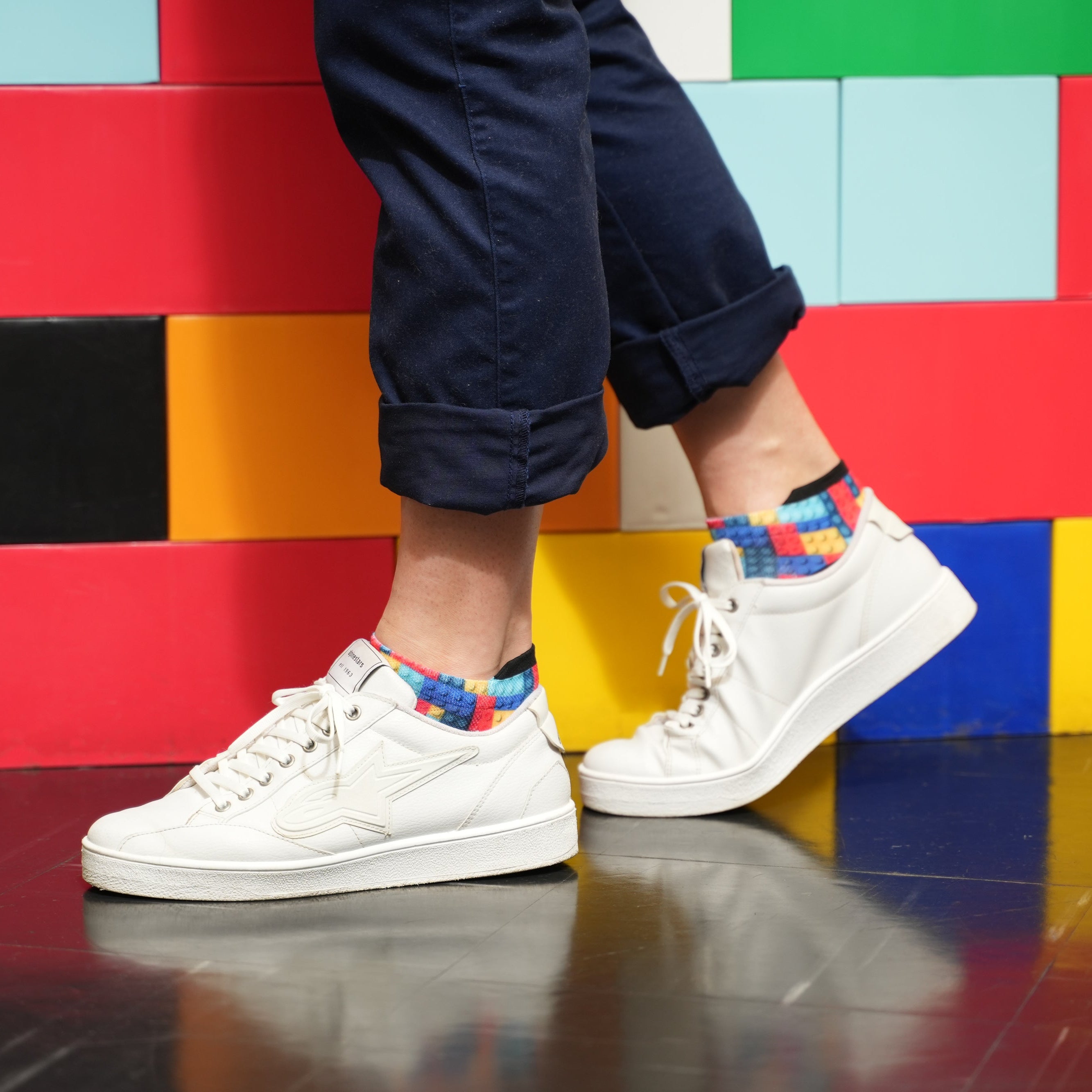 Blocks Tab Combo Socks
