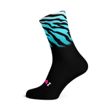 ILoveBoobies Blue Zebra Socks