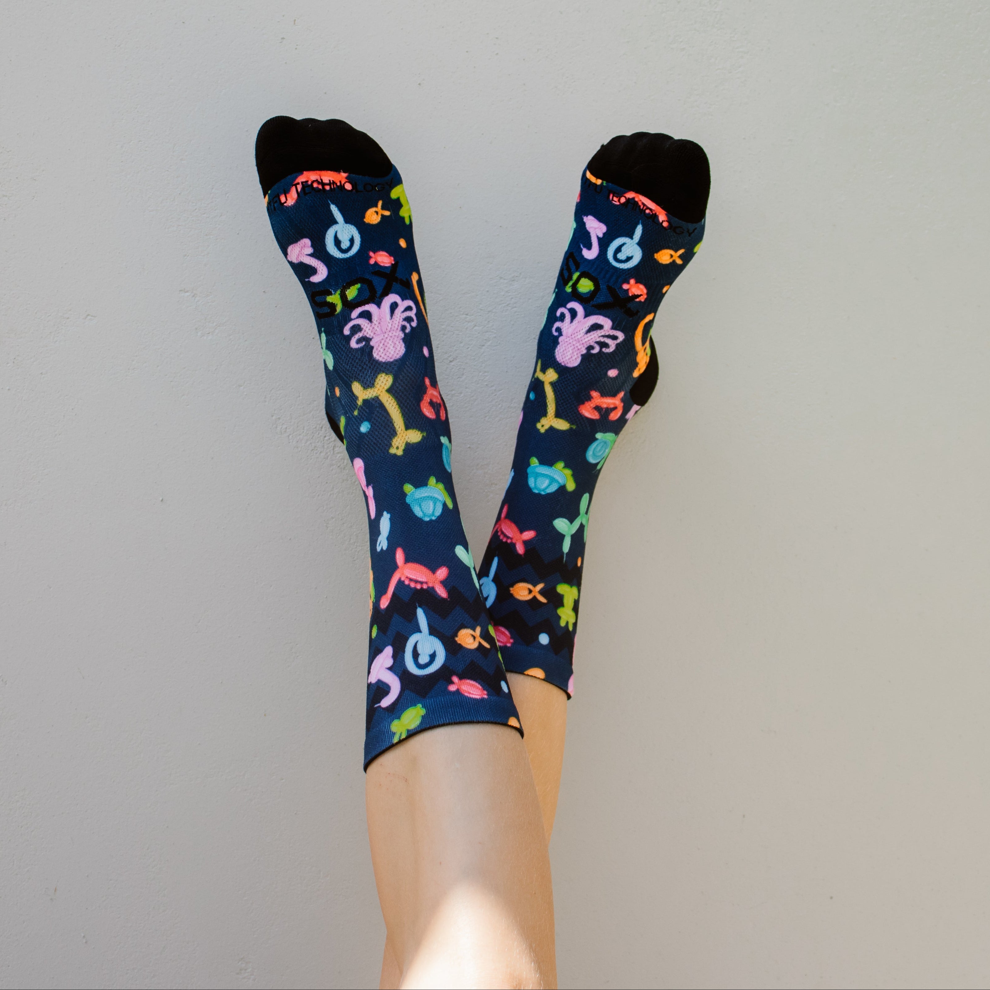Balloon Animals Casual Crew Socks