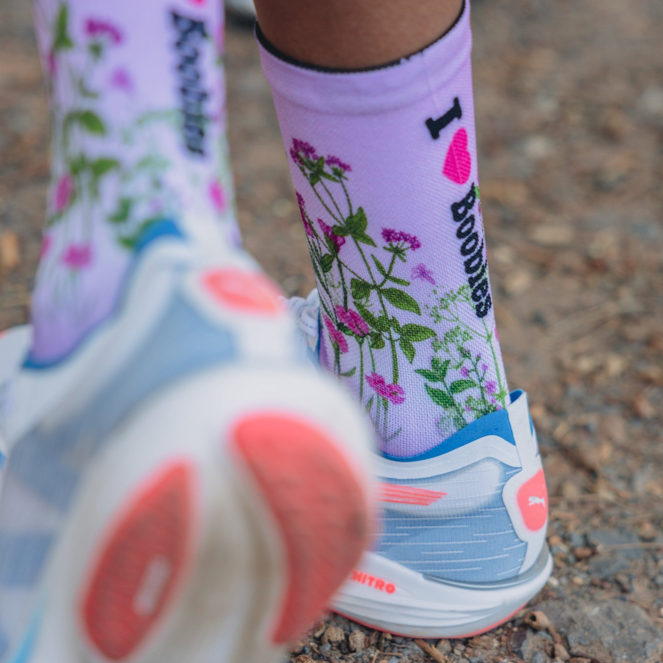 I Love Boobies Lilac - I Am Enough Socks