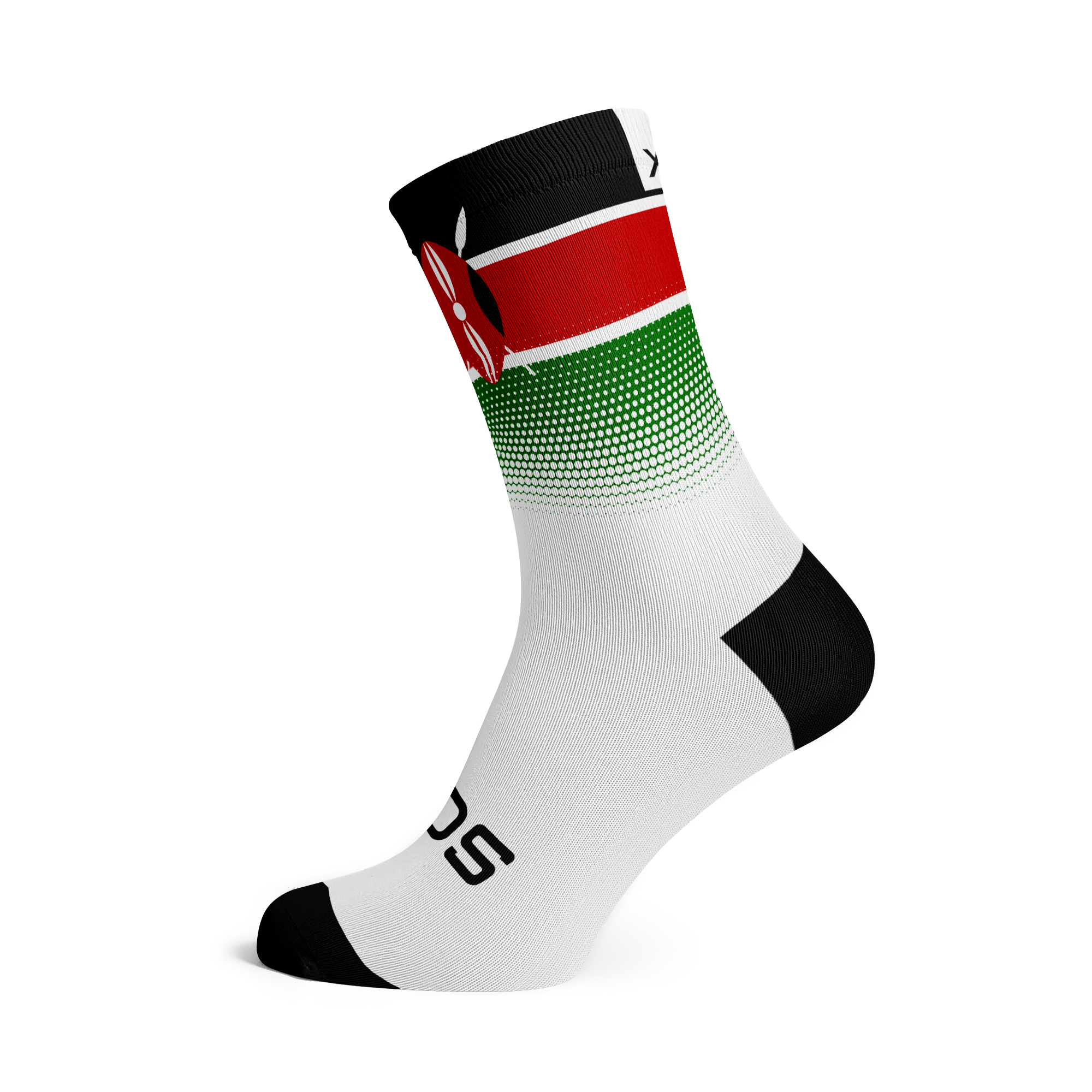 Kenya Flag Crew Socks