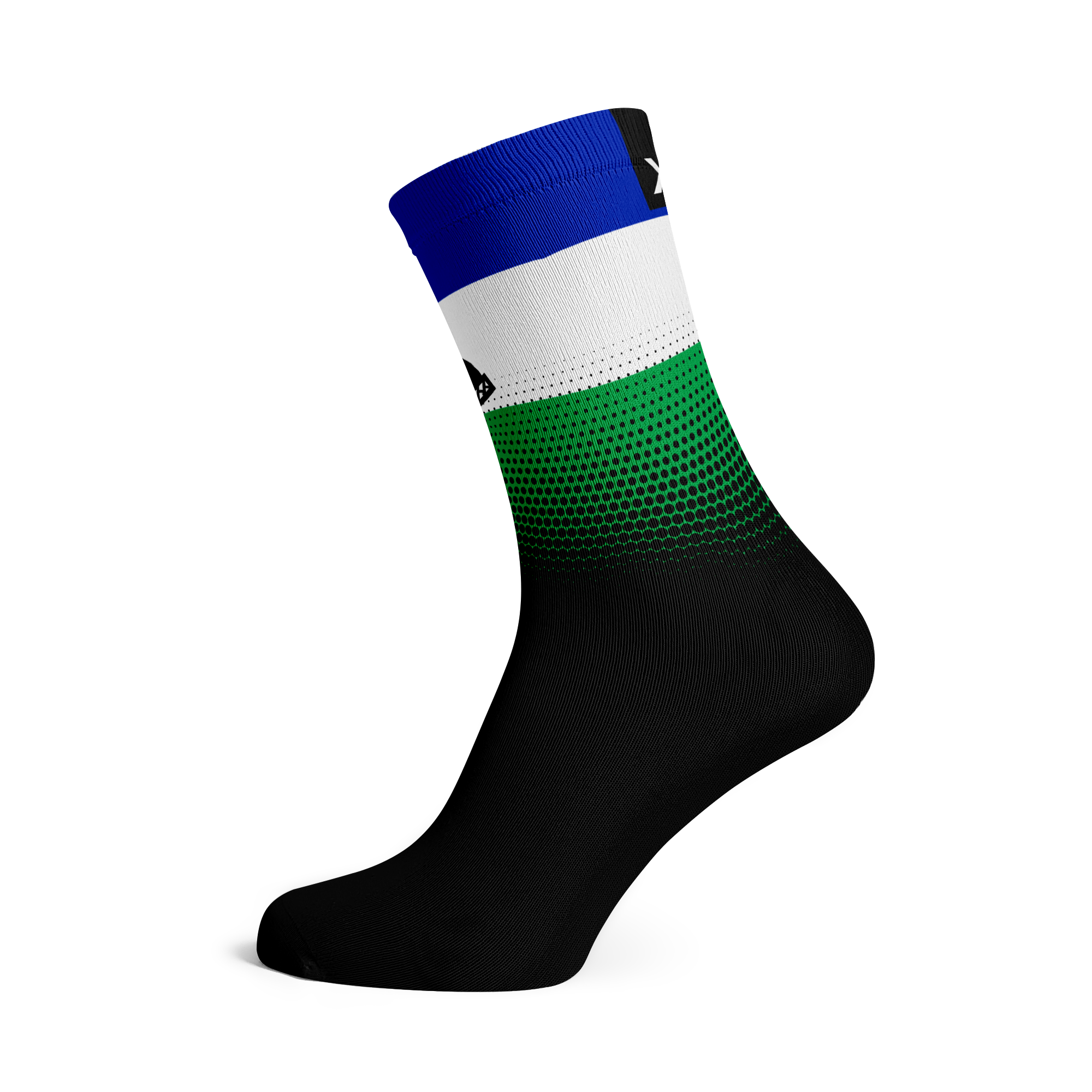 Lesotho Flag Crew Socks