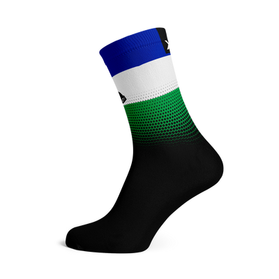 Lesotho Flag Crew Socks