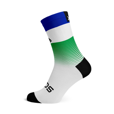 Lesotho Flag Crew Socks