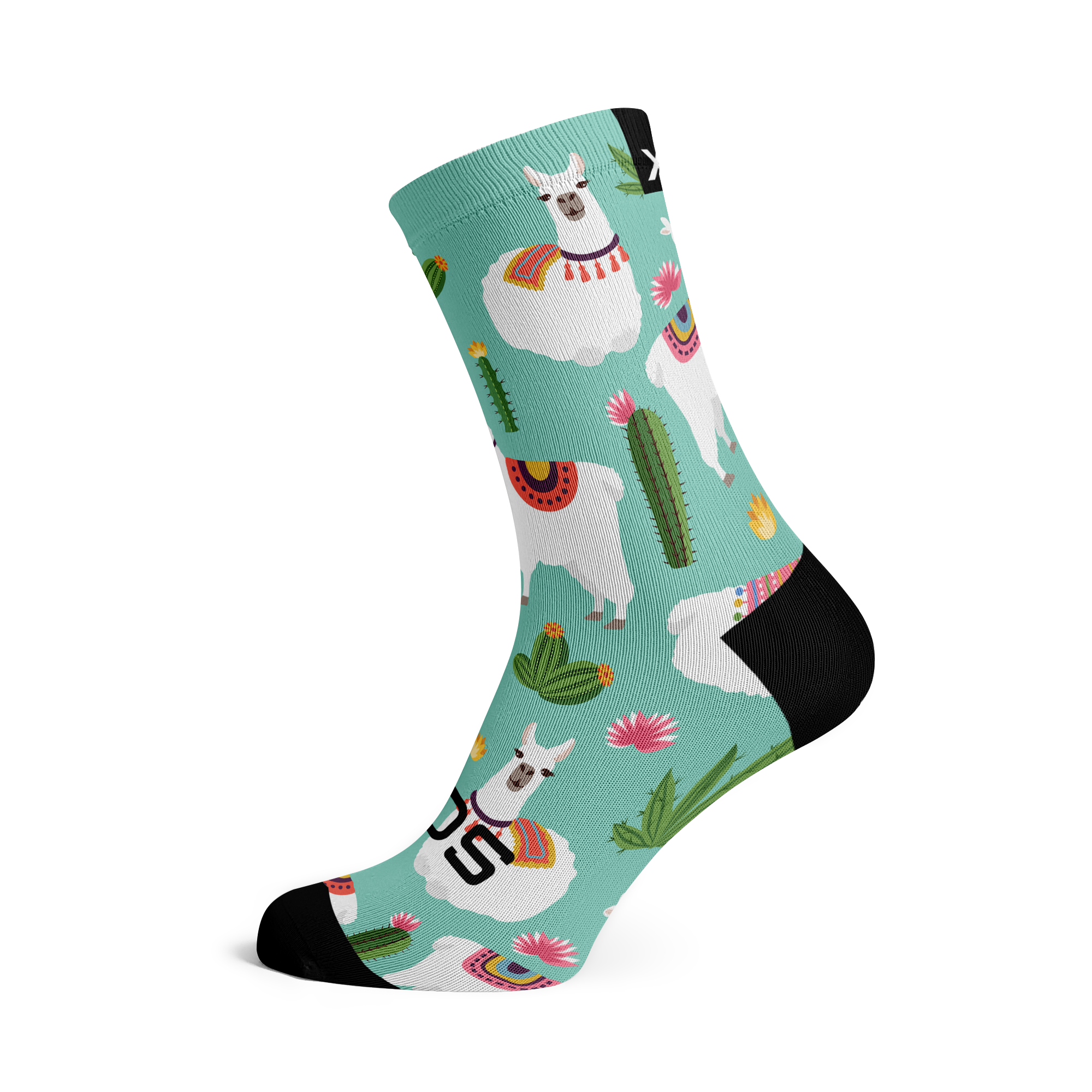 Llama Casual Crew Socks