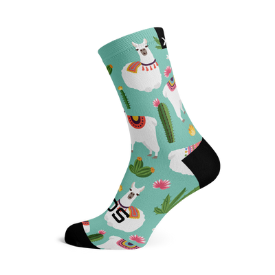 Llama Casual Crew Socks