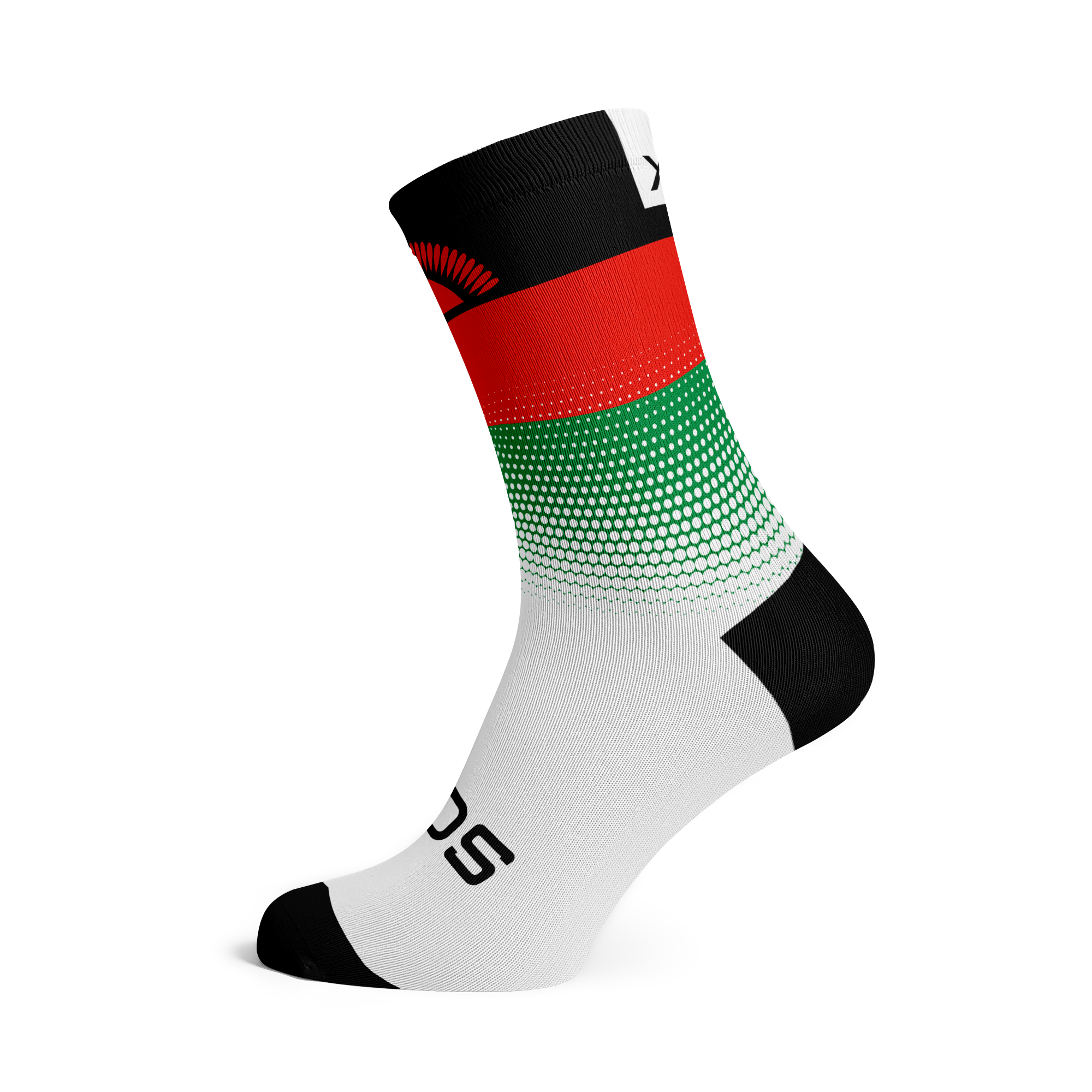 Malawi Flag Crew Socks