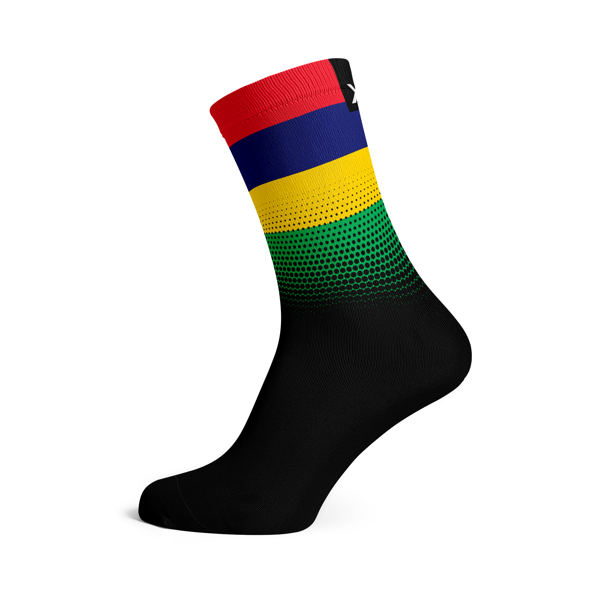 Mauritius Flag Crew Socks