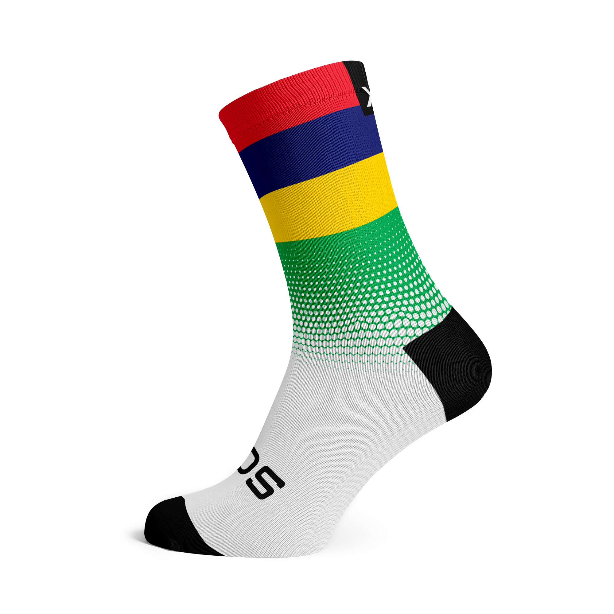 Mauritius Flag Crew Socks