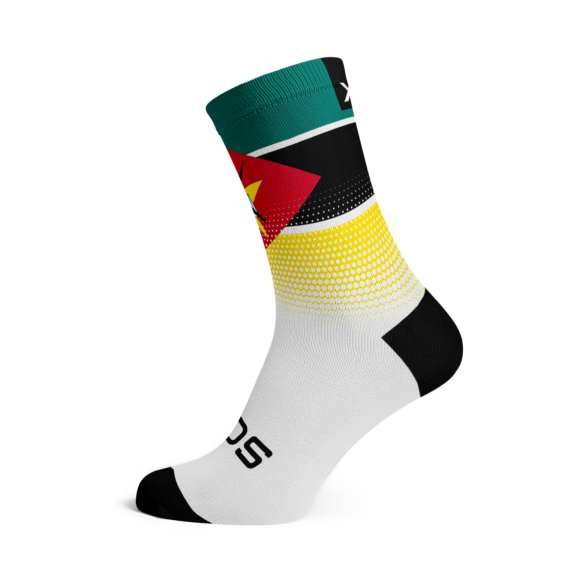 Mozambique Flag Crew Socks