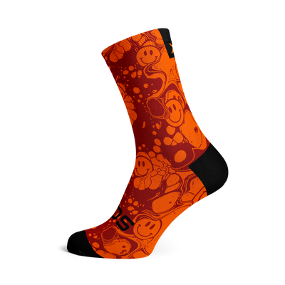 Neon Slide Orange Socks