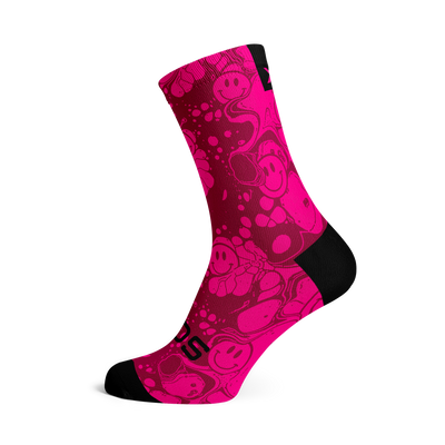 Neon Slide Pink Socks