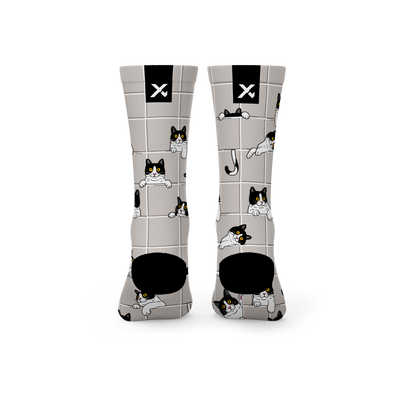 Peekaboo Paws Active Crew Socks