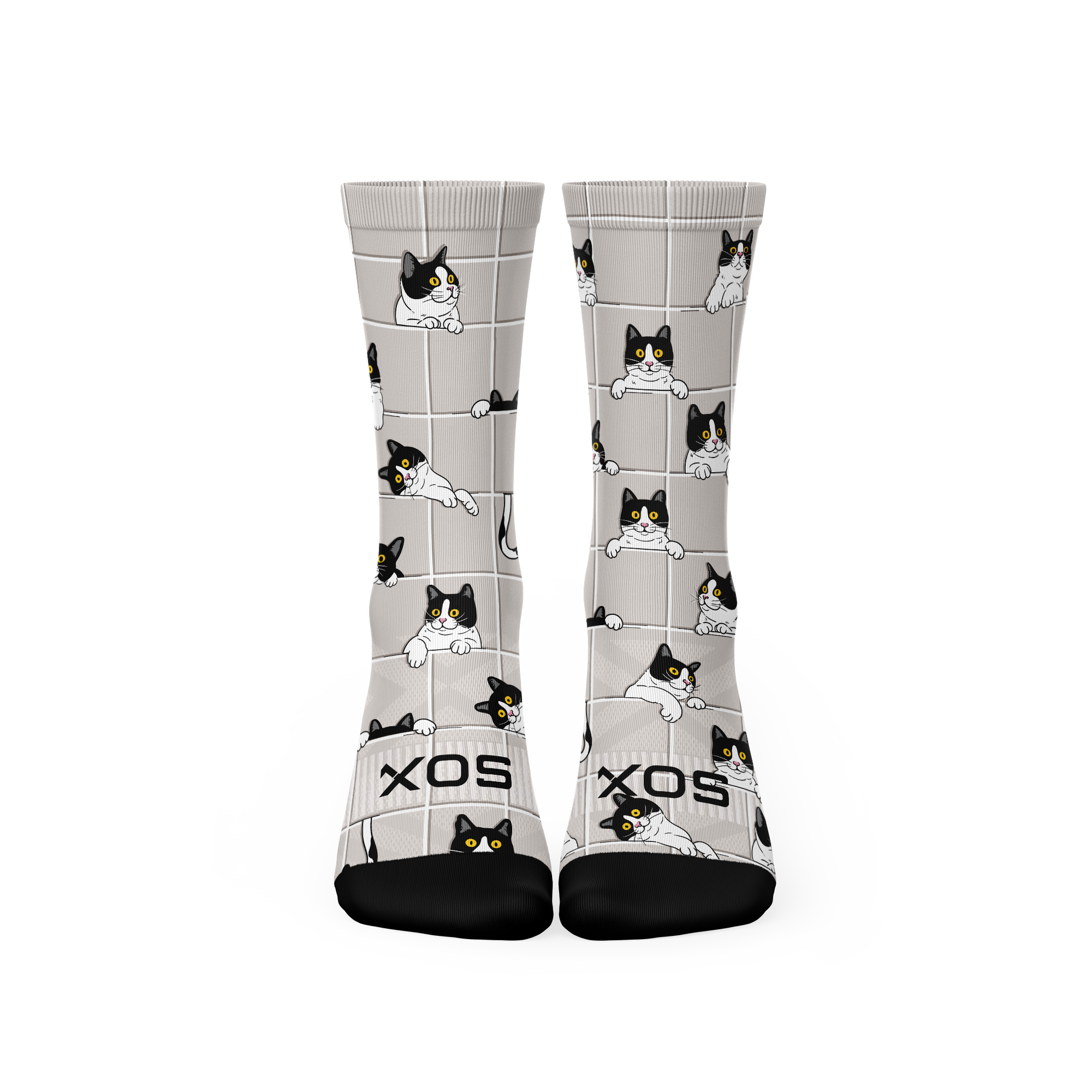 Peekaboo Paws Active Crew Socks