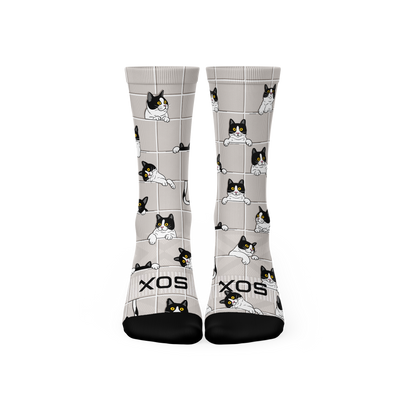 Peekaboo Paws Active Crew Socks