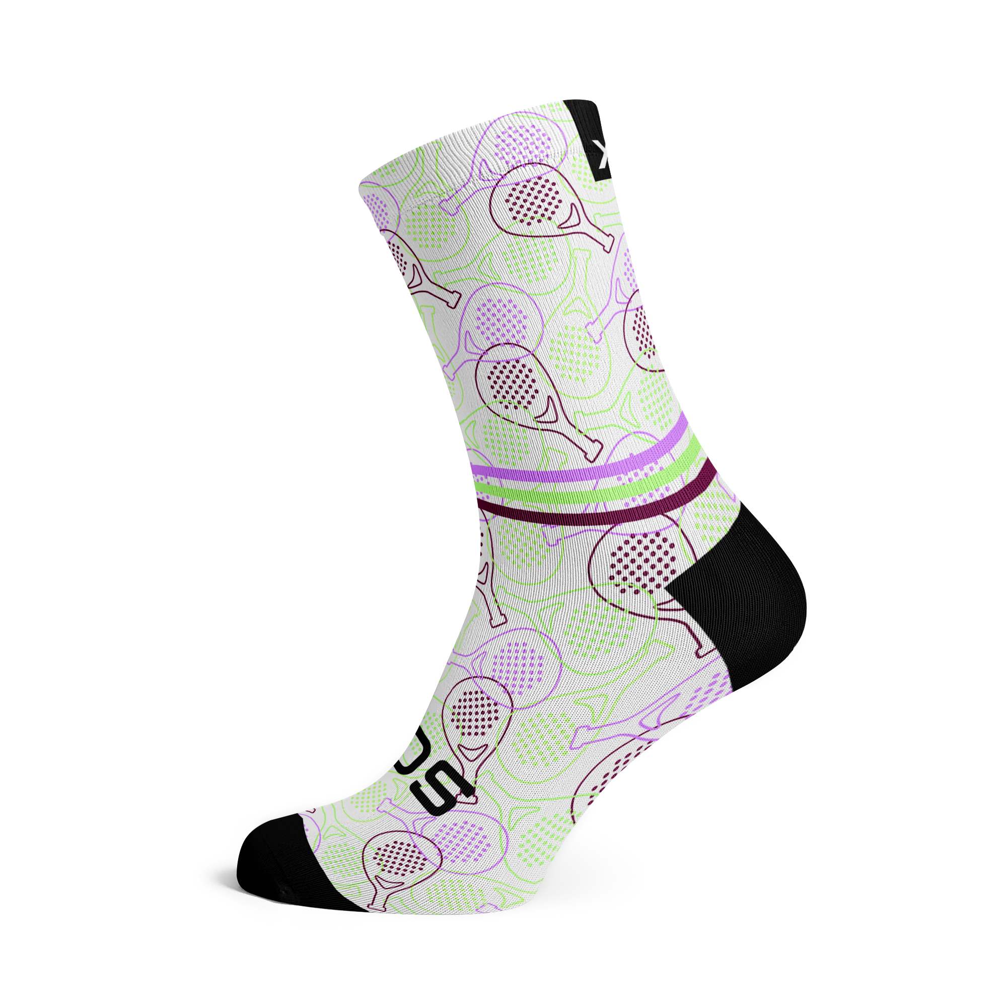 Purple Bat Padel Crew Socks