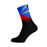 Reunion Island Flag Socks