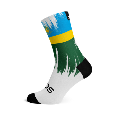 Rwanda Splash Flag Crew Socks