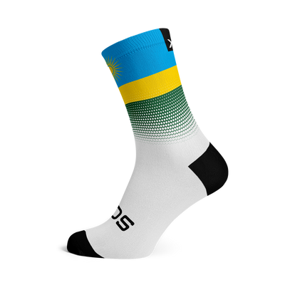 Rwanda Flag Crew Socks