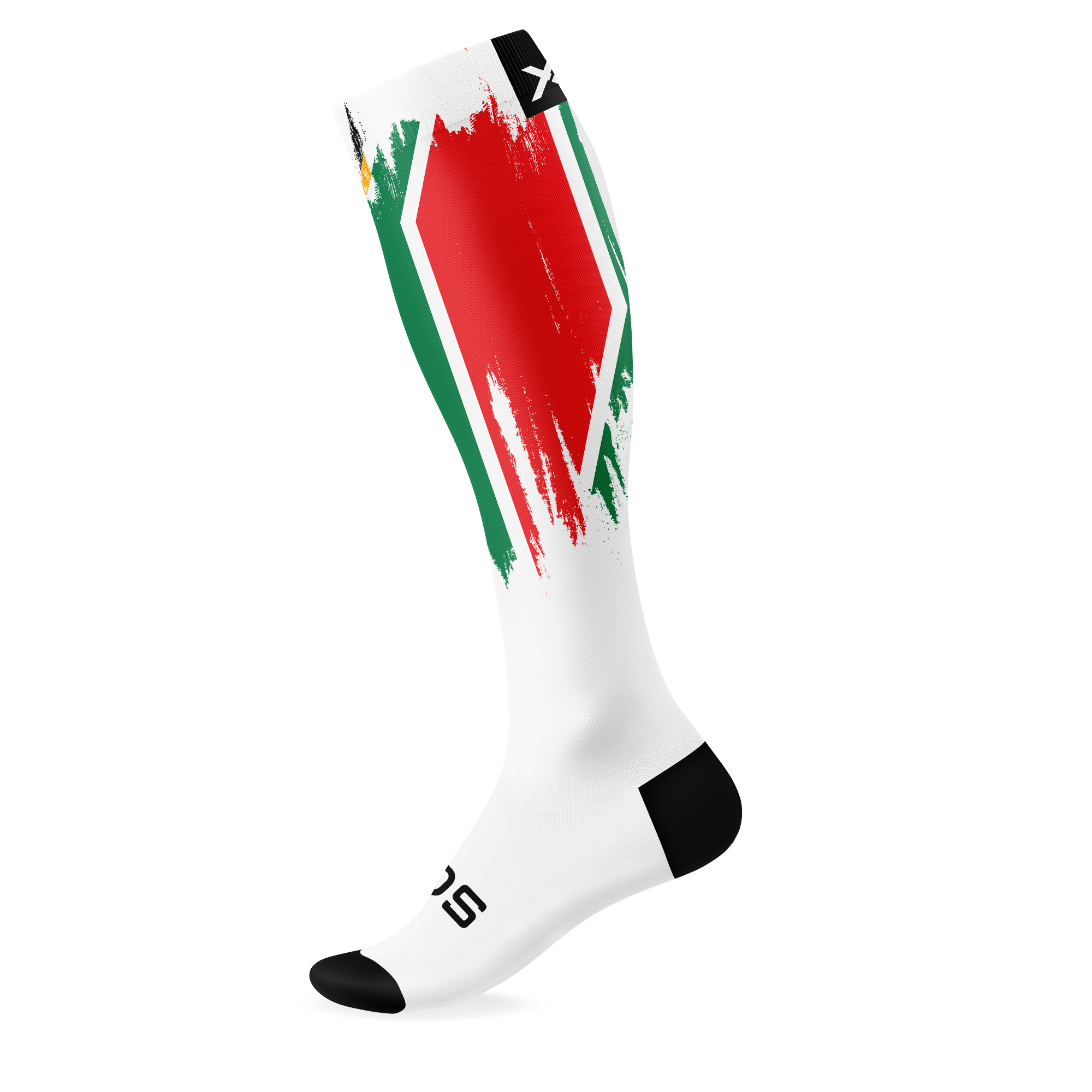 SA Splash White Knee High Socks