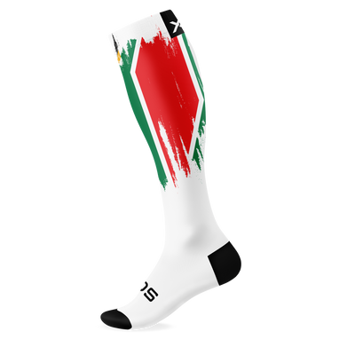 SA Splash White Knee High Socks