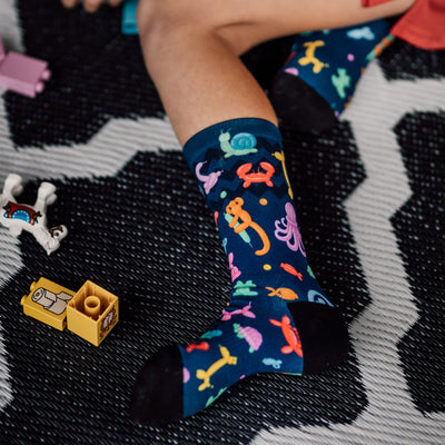 Balloon Animals & Blocks Kids Crew Socks Combo