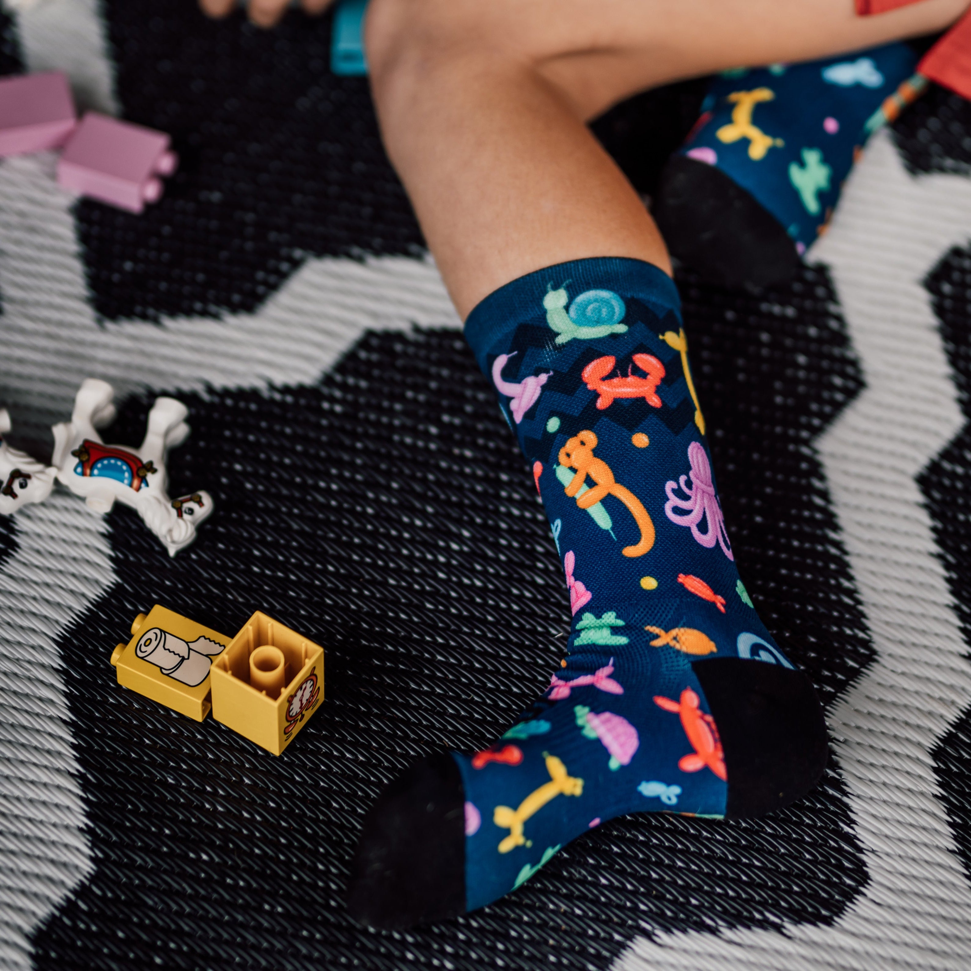 Balloon Animals Casual Crew Socks