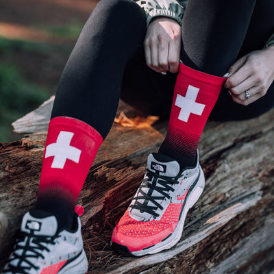 Switzerland Flag Crew Socks
