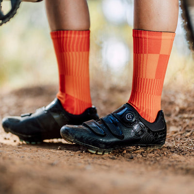 Slight Orange Minimalist Crew Socks