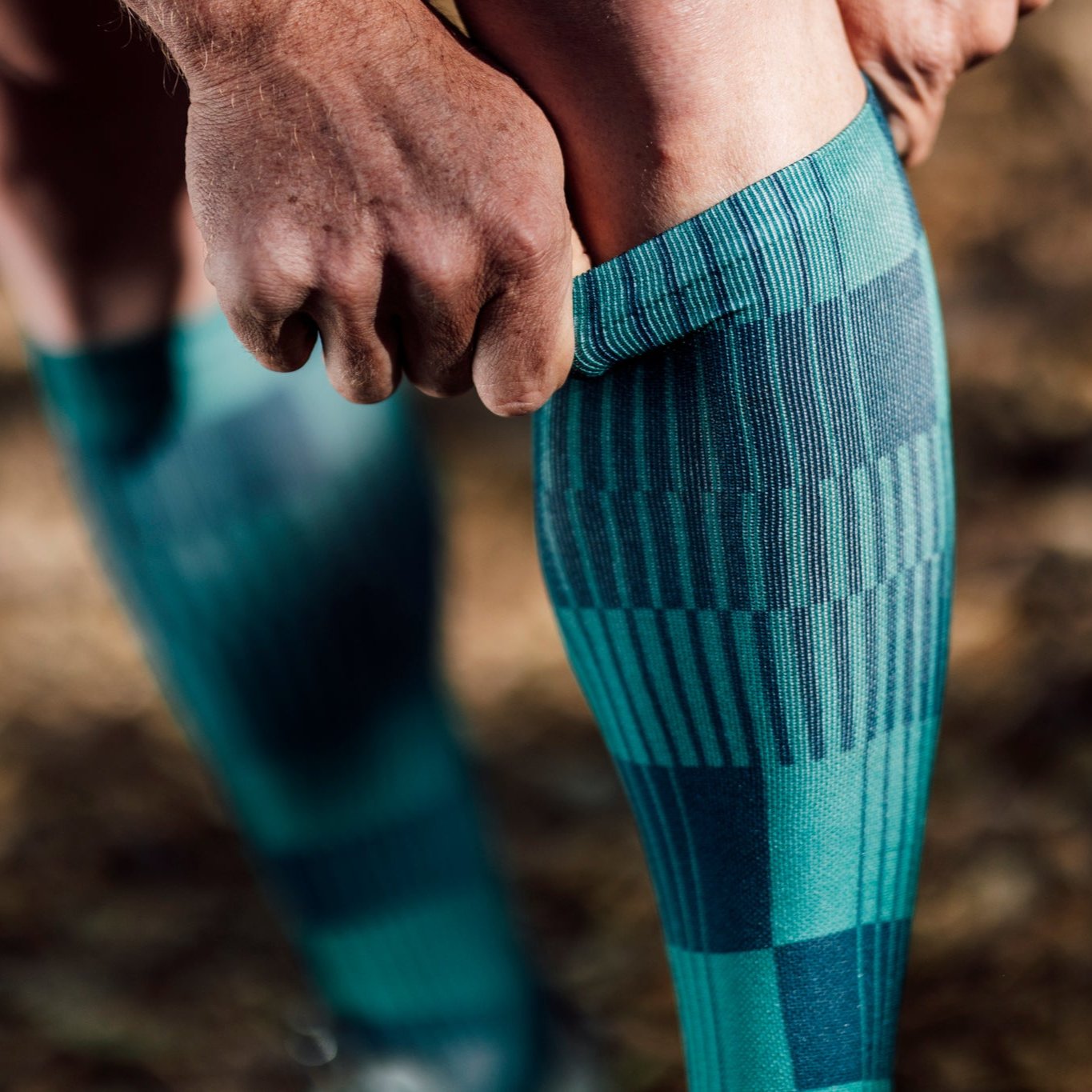 Slight Forest Knee High Socks