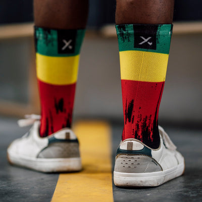 Ethiopia Splash Flag Crew Socks