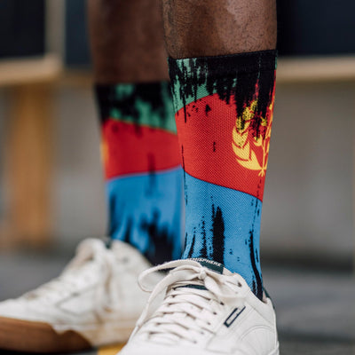 Eritrea Splash Flag Crew Socks