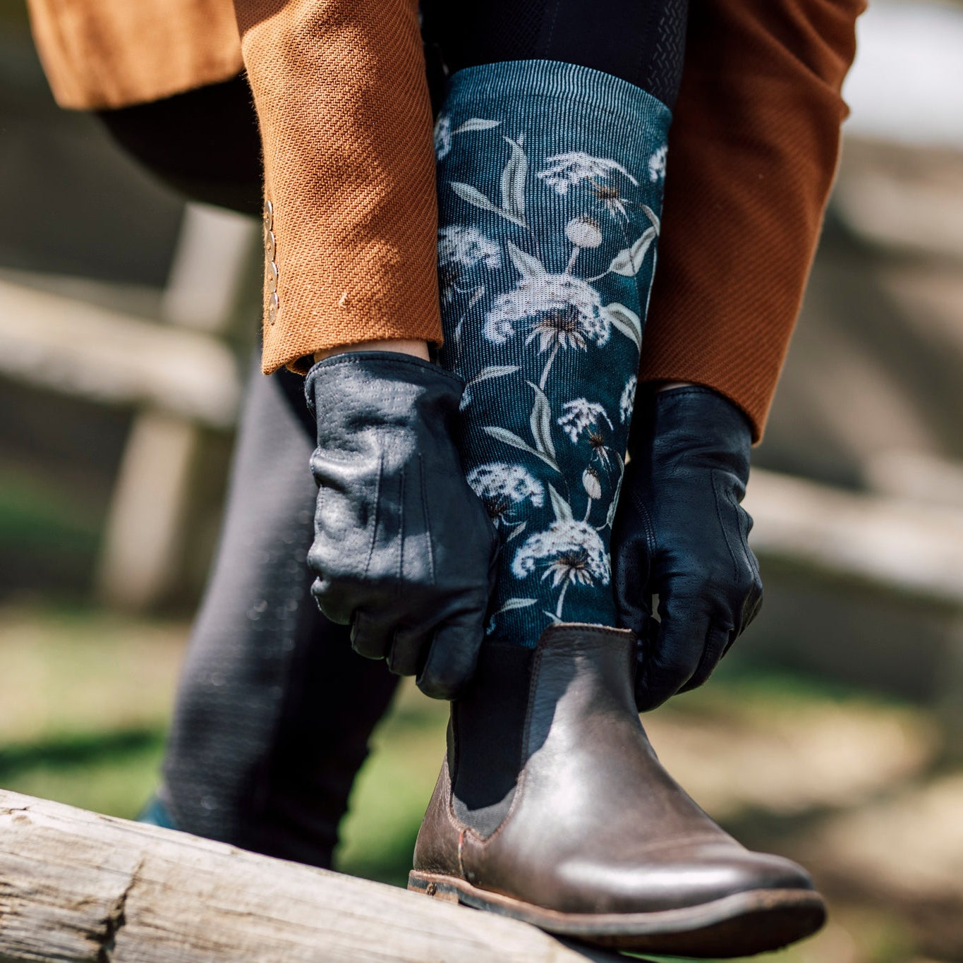 Dandelion Dreams Equestrian Knee High Socks