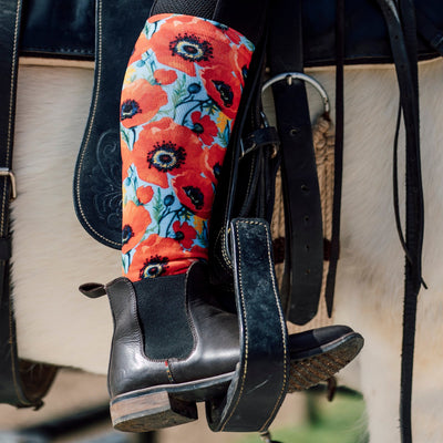 Wild Poppy Equestrian Knee High Socks