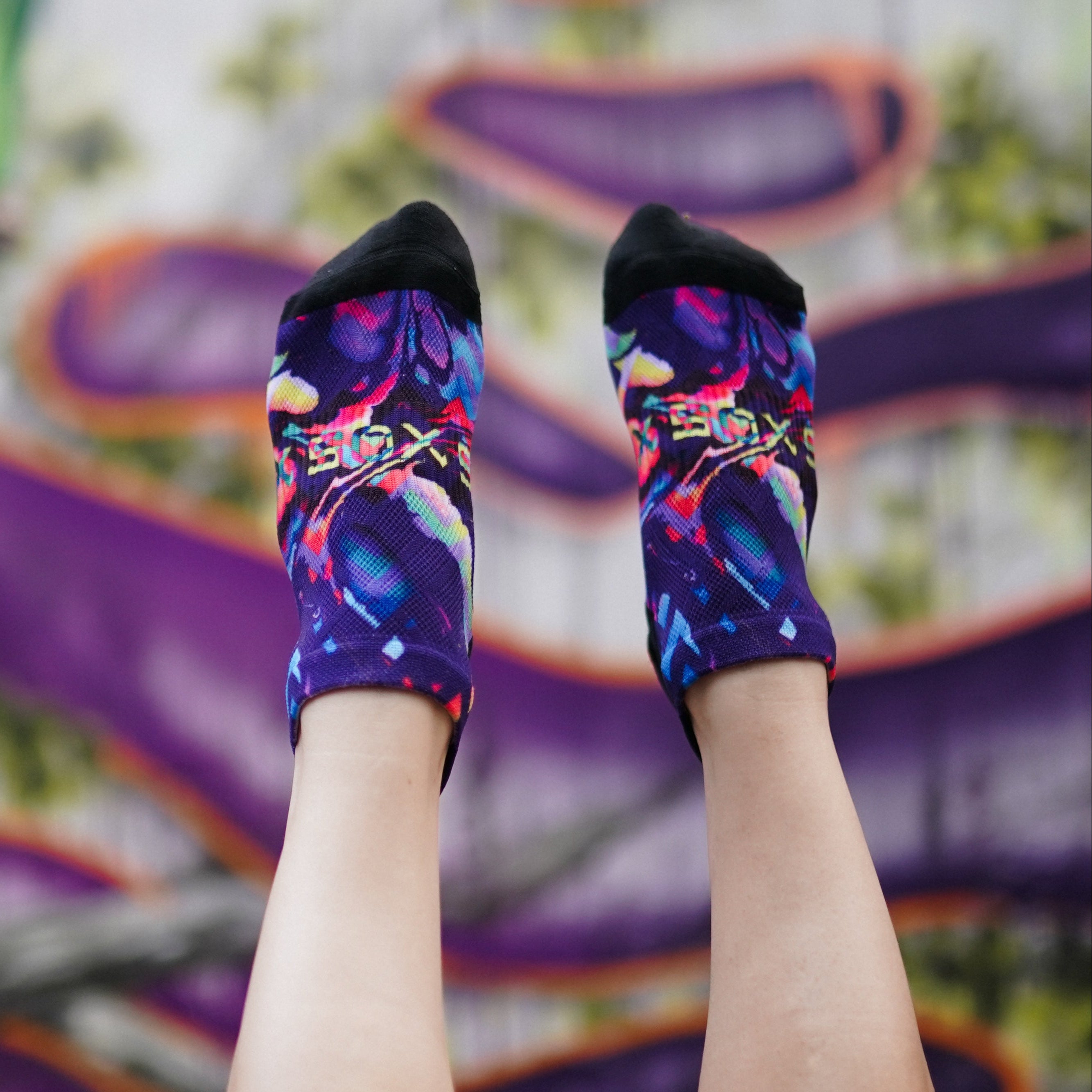 Colour Spill Tab Combo Socks