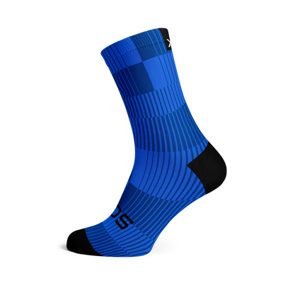 Slight Blue Minimalist Crew Socks