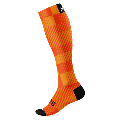 Slight Orange Knee High Socks